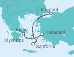 Itinerario della crociera Grecia, Turchia - Royal Caribbean