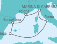 Itinerario della crociera Mediterraneo - Virgin Voyages