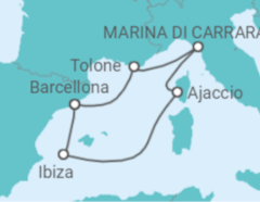 Itinerario della crociera The Irresistible Med - Virgin Voyages