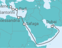 Itinerario della crociera Modern Dubai to Ancient Athens - Virgin Voyages