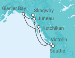 Itinerario della crociera Alaska - Princess Cruises