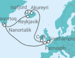 Itinerario della crociera Islanda - Princess Cruises