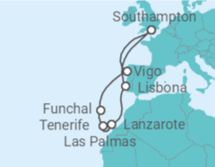 Itinerario della crociera Isole Canarie - MSC Crociere