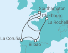 Itinerario della crociera Spagna, Francia - MSC Crociere