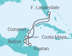 Itinerario della crociera Messico, Honduras, Belize - Princess Cruises