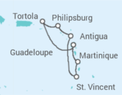 Itinerario della crociera Antille e Isole Vergini
 - Costa Crociere