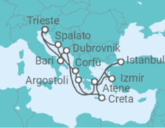 Itinerario della crociera Natale e Capodanno in Croazia, Grecia, Turchia - Costa Crociere