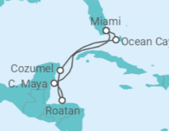 Itinerario della crociera Honduras, Messico - MSC Crociere