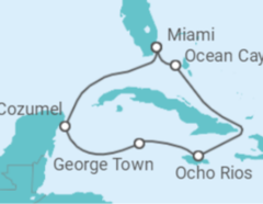 Itinerario della crociera Natale in Giamaica, Isole Cayman e Messico - MSC Crociere