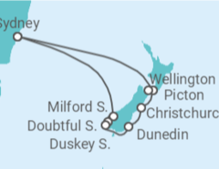 Itinerario della crociera Nuova Zelanda - Royal Caribbean