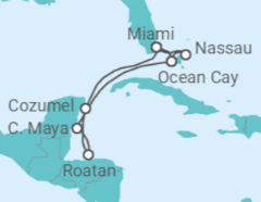 Itinerario della crociera Bahamas, Stati Uniti, Messico, Honduras - MSC Crociere