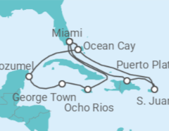 Itinerario della crociera Giamaica, Isole Cayman, Messico, Stati Uniti, Portorico - MSC Crociere