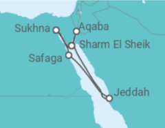 Itinerario della crociera Egitto, Giordania - MSC Crociere