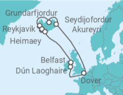 Itinerario della crociera Islanda - Carnival Cruise Line