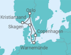 Itinerario della crociera Norvegia, Danimarca - MSC Crociere