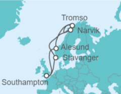 Itinerario della crociera Norvegia - Cunard