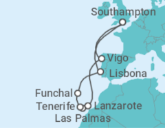 Itinerario della crociera Isole Canarie - MSC Cruceros
