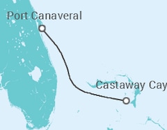 Itinerario della crociera Stati Uniti - Disney Cruise Line