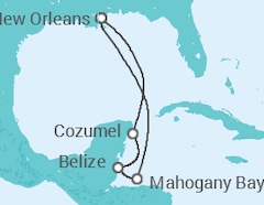 Itinerario della crociera Messico, Belize - Carnival Cruise Line