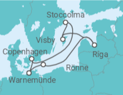Itinerario della crociera Lettonia, Svezia, Danimarca - MSC Crociere