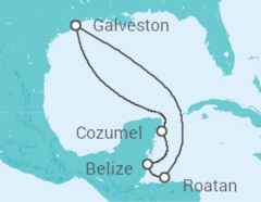 Itinerario della crociera Belize, Messico - Carnival Cruise Line