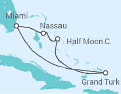 Itinerario della crociera Bahamas - Carnival Cruise Line