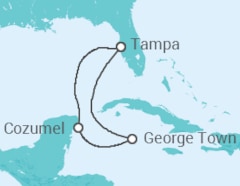 Itinerario della crociera Isole Cayman, Messico - Carnival Cruise Line