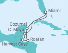 Itinerario della crociera Messico, Honduras - NCL Norwegian Cruise Line