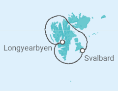 Itinerario della crociera Longyearbyen to Longyearbyen - Silversea