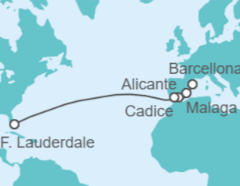Itinerario della crociera Spagna - Royal Caribbean