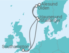 Itinerario della crociera Norvegia - Disney Cruise Line