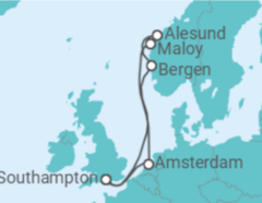 Itinerario della crociera Olanda, Norvegia - Disney Cruise Line