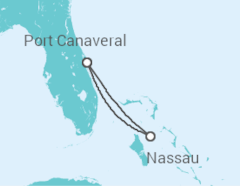 Itinerario della crociera Bahamas - Disney Cruise Line