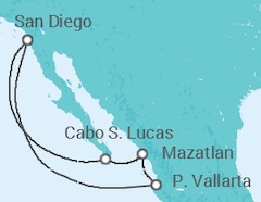 Itinerario della crociera Messico - Holland America Line