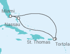 Itinerario della crociera Isole Vergini britanniche, Isole Vergini statunitensi, Bahamas - Oceania Cruises