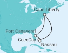 Itinerario della crociera Bahamas - Royal Caribbean