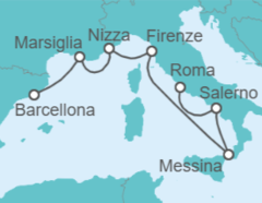 Itinerario della crociera Francia, Italia - NCL Norwegian Cruise Line