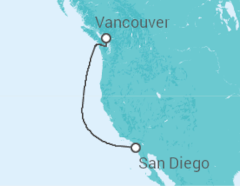 Itinerario della crociera Alaska - Disney Cruise Line