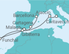 Itinerario della crociera Spagna, Gibilterra, Portogallo, Francia - Celebrity Cruises