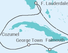 Itinerario della crociera Giamaica, Isole Cayman, Messico - Disney Cruise Line