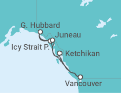 Itinerario della crociera Alaska - Celebrity Cruises