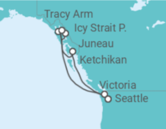 Itinerario della crociera Alaska - MSC Crociere