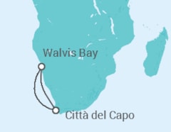 Itinerario della crociera Namibia - MSC Crociere