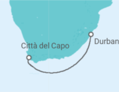 Itinerario della crociera Sudafrica - MSC Cruceros