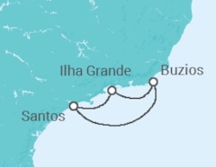 Itinerario della crociera Brasile - MSC Cruceros