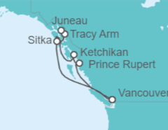 Itinerario della crociera Alaska - Royal Caribbean