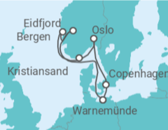 Itinerario della crociera Norvegia, Danimarca - MSC Crociere