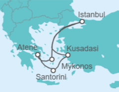 Itinerario della crociera Grecia, Turchia - Royal Caribbean