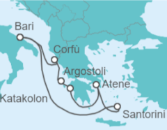 Itinerario della crociera Grecia - MSC Crociere