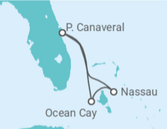 Itinerario della crociera Bahamas - MSC Cruceros